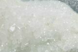 Glass-Clear Green Cubic Fluorite Crystals on Quartz - China #293786-1